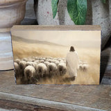 3.5x5 Printed Block Jesus Sheep
