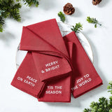 Joyful Embroidered Towels