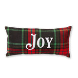 Christmas Plaid Pillow-Joy