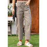 Leopard Drawstring Pants