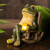 Light Up Frog In Rocking Chair