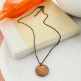 TN Logo Wood Disc Necklace