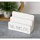 Ceramic Mail Desktop Sorter