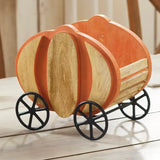 Solid Mango Wood Pumpkin