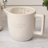 White Ceramic Measuring Cup