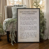 Merry Little Christmas Sign