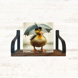 5x5 Duck w/ Umbrella Art