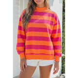 Mock Neck Long Sleeve Sweatshirt