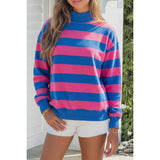 Mock Neck Long Sleeve Sweatshirt