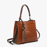 Olivia Crocodile Hobo Bag