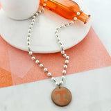 TN Pearl Logo Necklace