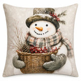 18x18 Snowman Pillow