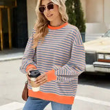Pink Gray Striped Shirt