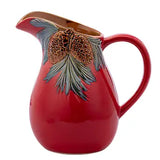 Red Pine Cone Pitcher