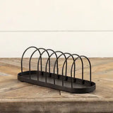 Black Six Plate Rack