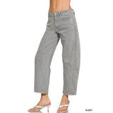 High Rise Barrel Jeans