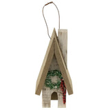 Primitive House w/ Wreath