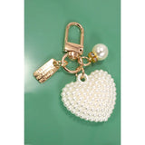 Puffy Heart Keychain Bag Charm