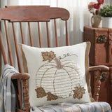 18x18 Jute Pumpkin Pillow