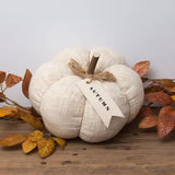 Cream Knit Fabric Pillow