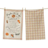 Pumpkin Pie Recipe Tea Towel