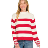 Red/White Striped Sweater