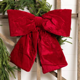 Oversized Red Velvet Bow