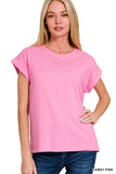 Folded Short Sleeve T Shirt
