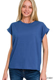 Folded Short Sleeve T Shirt