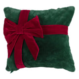 Holiday Gift Bow Throw Pillow