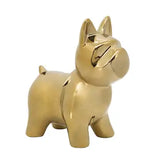 8" Gold Dog Sculpture