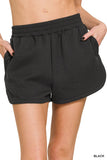 Scuba Elastic Waistband Dolphin Shorts