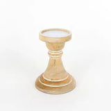 Sm Wood Candle Holder