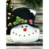 Frosted Black Hat Snowman-Large