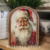 Arch Top Snowy Santa