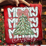 Stacked Merry Christmas Sweatshirt