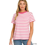 Striped Crew Neck Tee