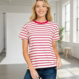 Striped Crew Neck Tee