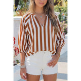 Striped V-Neck Shirt