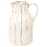 Striped Stoneware Pitcher