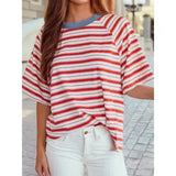 Stripe Raglan Sleee Shirt