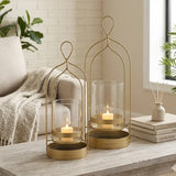 Suspended Glass Candle Holder-Lg