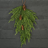 Teardrop Evergreen Norfolk Pine w/ Pine Cones