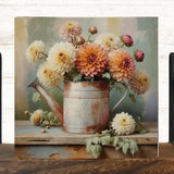 5x5 Tin Flowers Block