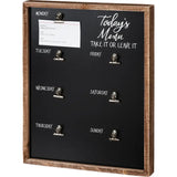 Today's Menu Take It or Leave It
