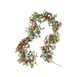 70" Eucalyptus & Red Berry Garland