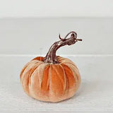 4" Velvet Pumpkin