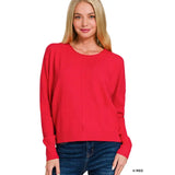 Viscose Front Seamed Sweater