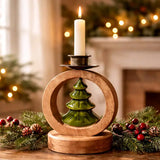 Circle Tree Taper Candle Holder
