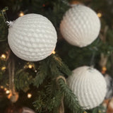 White Sparkle Ornament